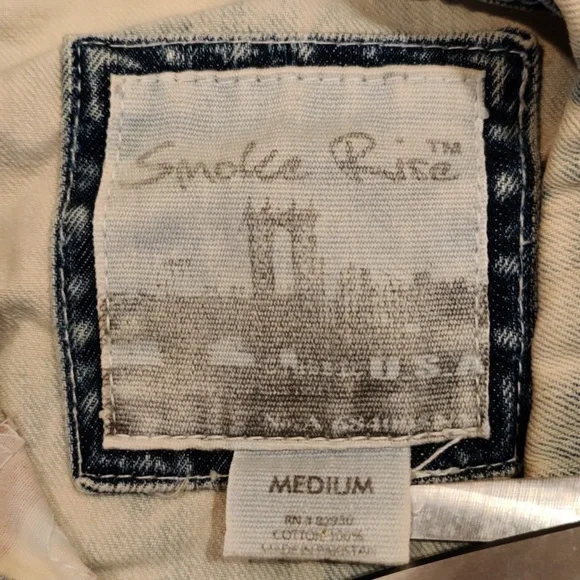 Smoke and Rise Pride Nation size m jean vest - Picture 3 of 7